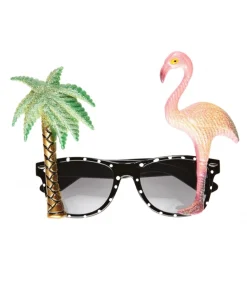 WIDMANN Lunettes Fantaisies Tropicales Avec Flamand Rose Et Palmier