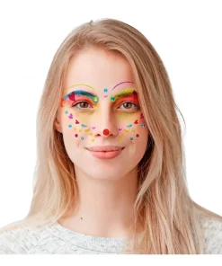 WIDMANN Maquillage Clown Avec Paillettes Par Transfert -Halloween Soldes Boutique maquillage clown avec paillettes par transfert 1