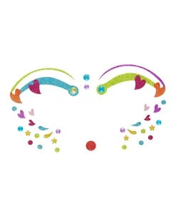 WIDMANN Maquillage Clown Avec Paillettes Par Transfert -Halloween Soldes Boutique maquillage clown avec paillettes par transfert 3