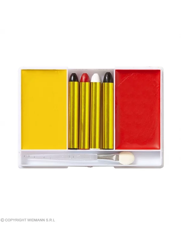 WIDMANN Maquillage Diable (4 Crayons, 2 Fards Et 1 Applicateur) 2 WIDMANN Maquillage Diable (4 Crayons, 2 Fards Et 1 Applicateur) – Image 2