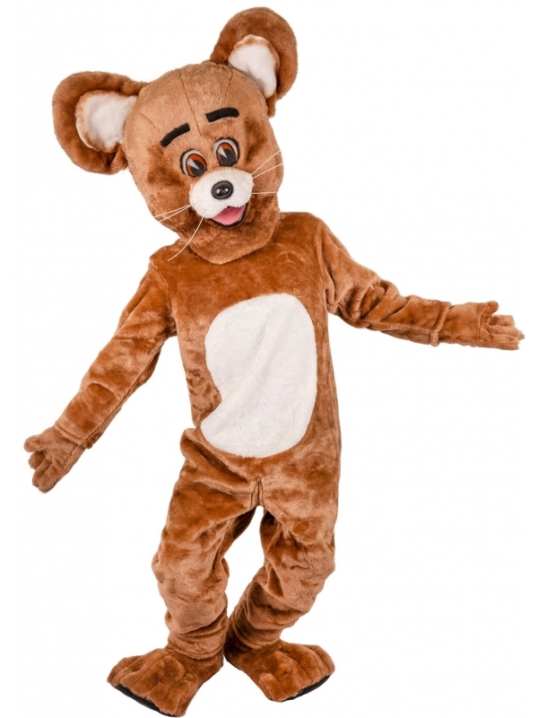 ESPA - Funny Fashion Mascotte De Souris Marron Adulte Avec Accessoires 1 ESPA - Funny Fashion Mascotte De Souris Marron Adulte Avec Accessoires