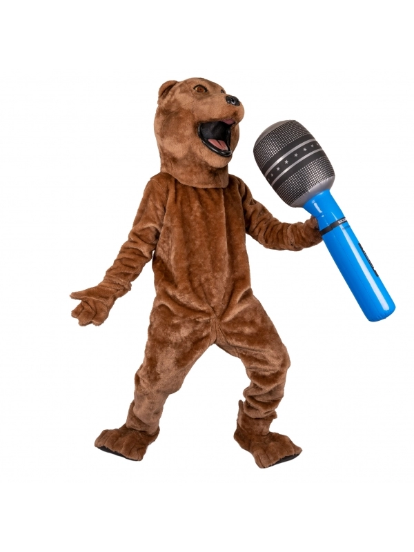 ESPA - Funny Fashion Mascotte Ours Brun Adulte Avec Accessoires 2 ESPA - Funny Fashion Mascotte Ours Brun Adulte Avec Accessoires – Image 2