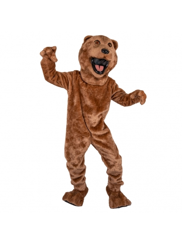 ESPA - Funny Fashion Mascotte Ours Brun Adulte Avec Accessoires 1 ESPA - Funny Fashion Mascotte Ours Brun Adulte Avec Accessoires