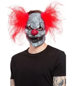 Smiffys Masque Clown Foncé, Latex, Avec Cheveux