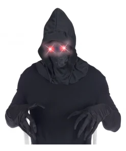 WIDMANN Masque Faucheuse Avec Yeux Lumineux Rouges (piles AAA Incluses) -Halloween Soldes Boutique masque faucheuse avec yeux lumineux rouges piles aaa incluses 2