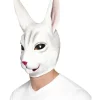 Smiffys Masque Intégral Lapin, Blanc (Latex - Adulte)