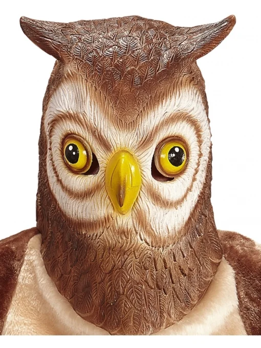 WIDMANN Masque Intégrale De Chouette En Latex - Adulte -Halloween Soldes Boutique masque integrale de chouette en latex adulte