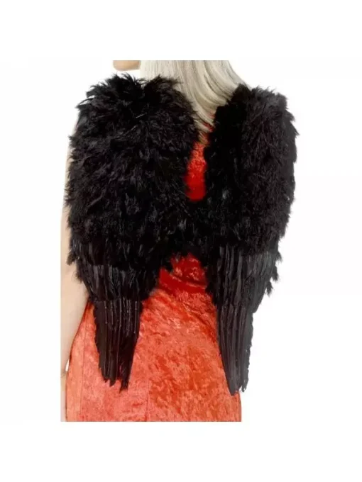 Smiffys Maxi Ailes Ange Plume Noir 7 Smiffys Maxi Ailes Ange Plume Noir -Halloween Soldes Boutique maxi ailes ange plume noir