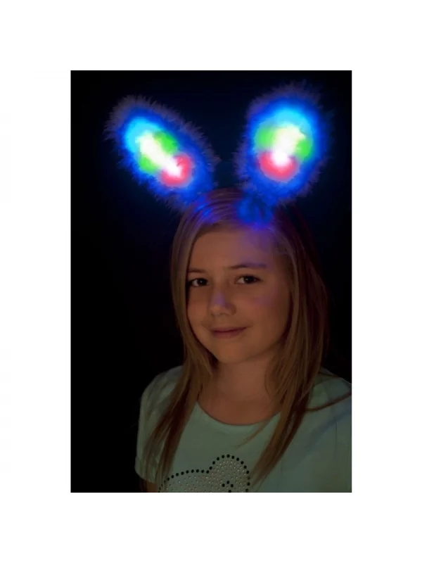 Smiffys Oreilles De Lapin Bleues Lumineuses 1 Smiffys Oreilles De Lapin Bleues Lumineuses