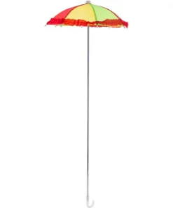 Parapluie Clown Ou Carnaval Dunkerque Rouge/jaune/vert - 75 Cm