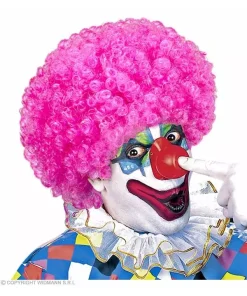 WIDMANN Perruque Clown, Couleur Au Choix (jaune, Rouge, Vert, Rose, Violet Et Bleu)