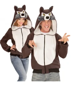 WIDMANN Polaire Avec Capuche Tête De Loup Pour Adulte