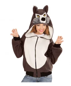 WIDMANN Polaire Avec Capuche Tête De Loup Pour Adulte 7 WIDMANN Polaire Avec Capuche Tête De Loup Pour Adulte -Halloween Soldes Boutique polaire avec capuche tete de loup pour adulte 3