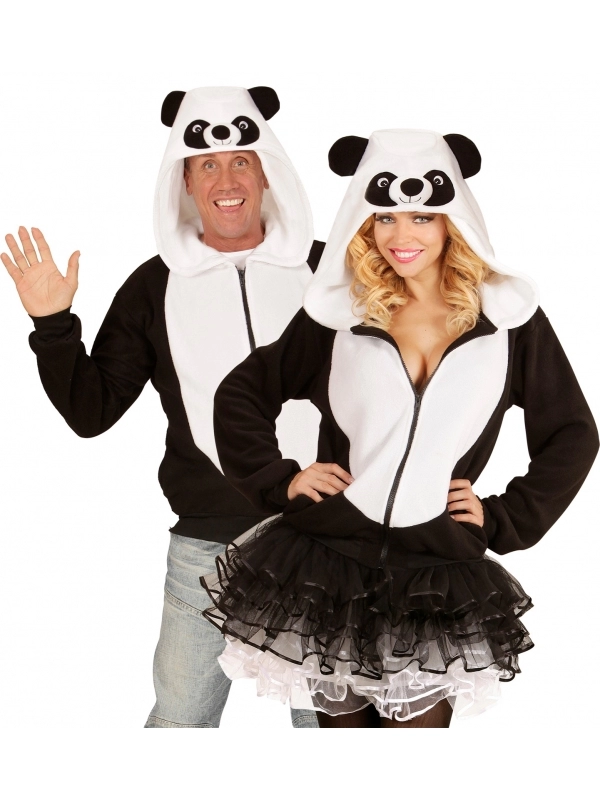 WIDMANN Polaire Avec Capuche Tête De Panda Pour Adulte 1 WIDMANN Polaire Avec Capuche Tête De Panda Pour Adulte