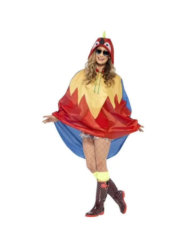 Smiffys Poncho Party Imperméable Perroquet 1 Smiffys Poncho Party Imperméable Perroquet