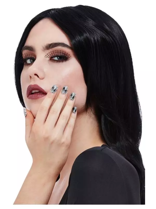 Maquillage Effets Spéciaux Smiffys, Cils Et Ongles Toile D'araignée, Auto-adhésif 1 Maquillage Effets Spéciaux Smiffys, Cils Et Ongles Toile D'araignée, Auto-adhésif