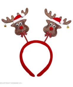 WIDMANN Serre-Tête Renne De Noël Brillant Avec Clochettes