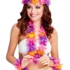 Smiffys Set Hawaïen (collier, Bracelets, Bandeau)