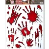 WIDMANN Stickers Fenêtres Mains Ensanglantées - Halloween
