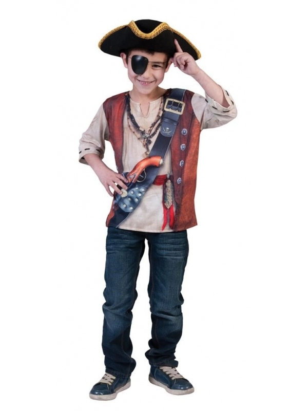 T-shirt 3 D Pirate Enfant 3/4 Au 4/5 Ans 1 T-shirt 3 D Pirate Enfant 3/4 Au 4/5 Ans