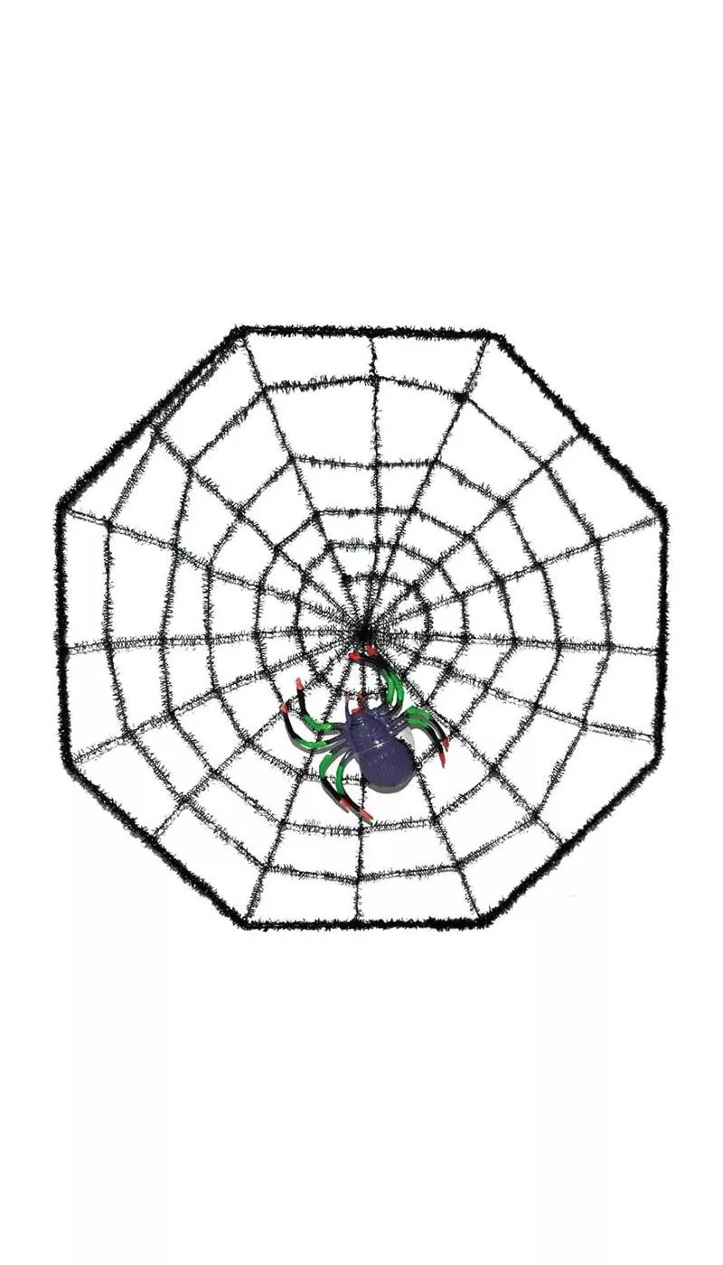 Toile D'araignée Avec Araignée Pour Halloween 2 Toile D'araignée Avec Araignée Pour Halloween – Image 2