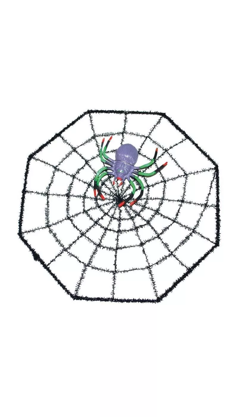 Toile D'araignée Avec Araignée Pour Halloween 1 Toile D'araignée Avec Araignée Pour Halloween