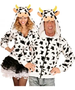 WIDMANN Veste Polaire Avec Capuche Tête De Vache Pour Adulte